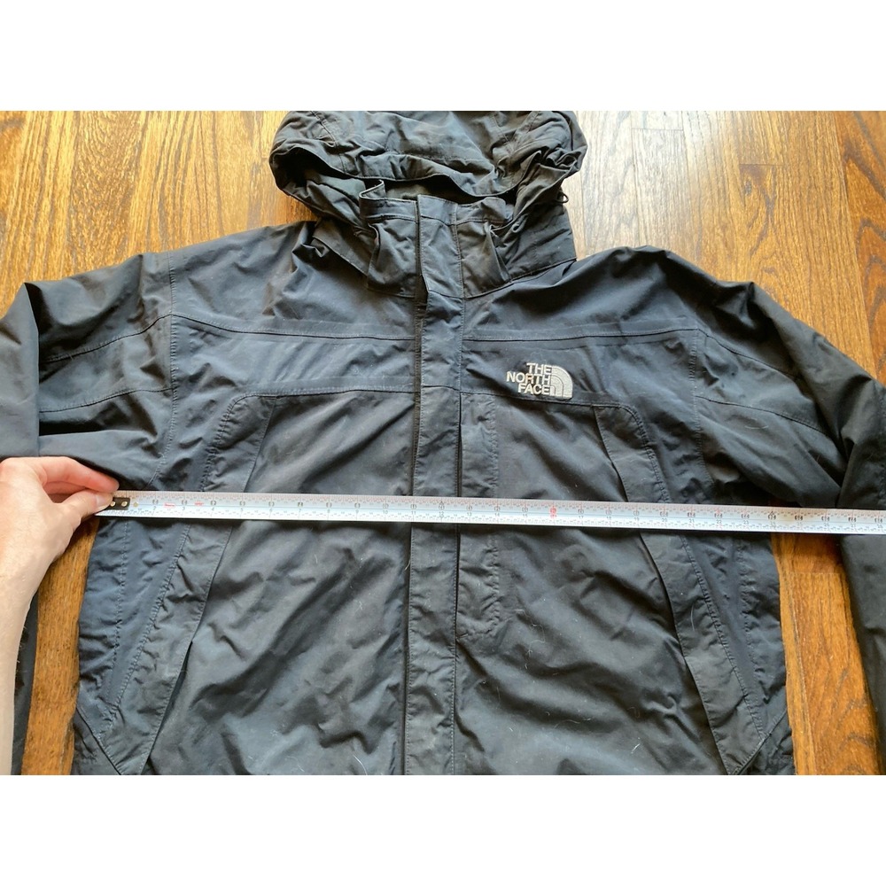 The North Face Rain Ski Jacket Mens Large Black Hooded Soft shell Snowboard - Picture 5 of 11